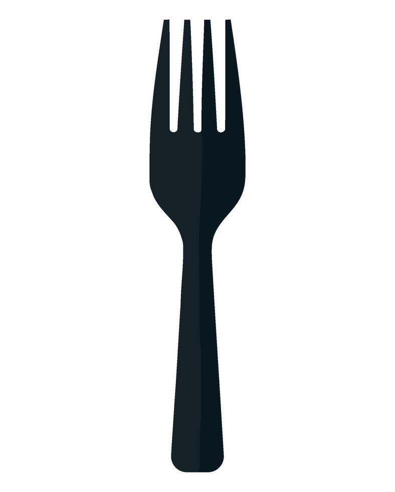 Fork icon isolated on white background illustration vector