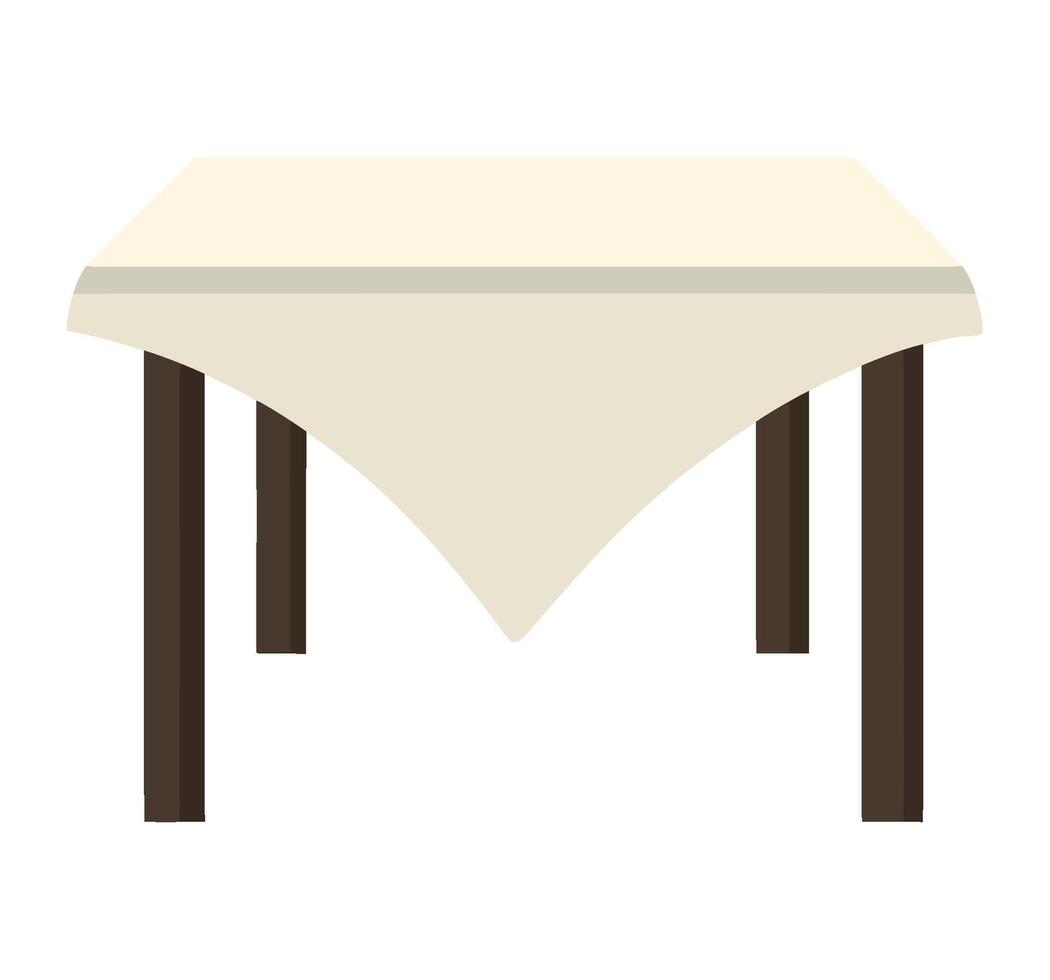 Table cloth on a white background vector