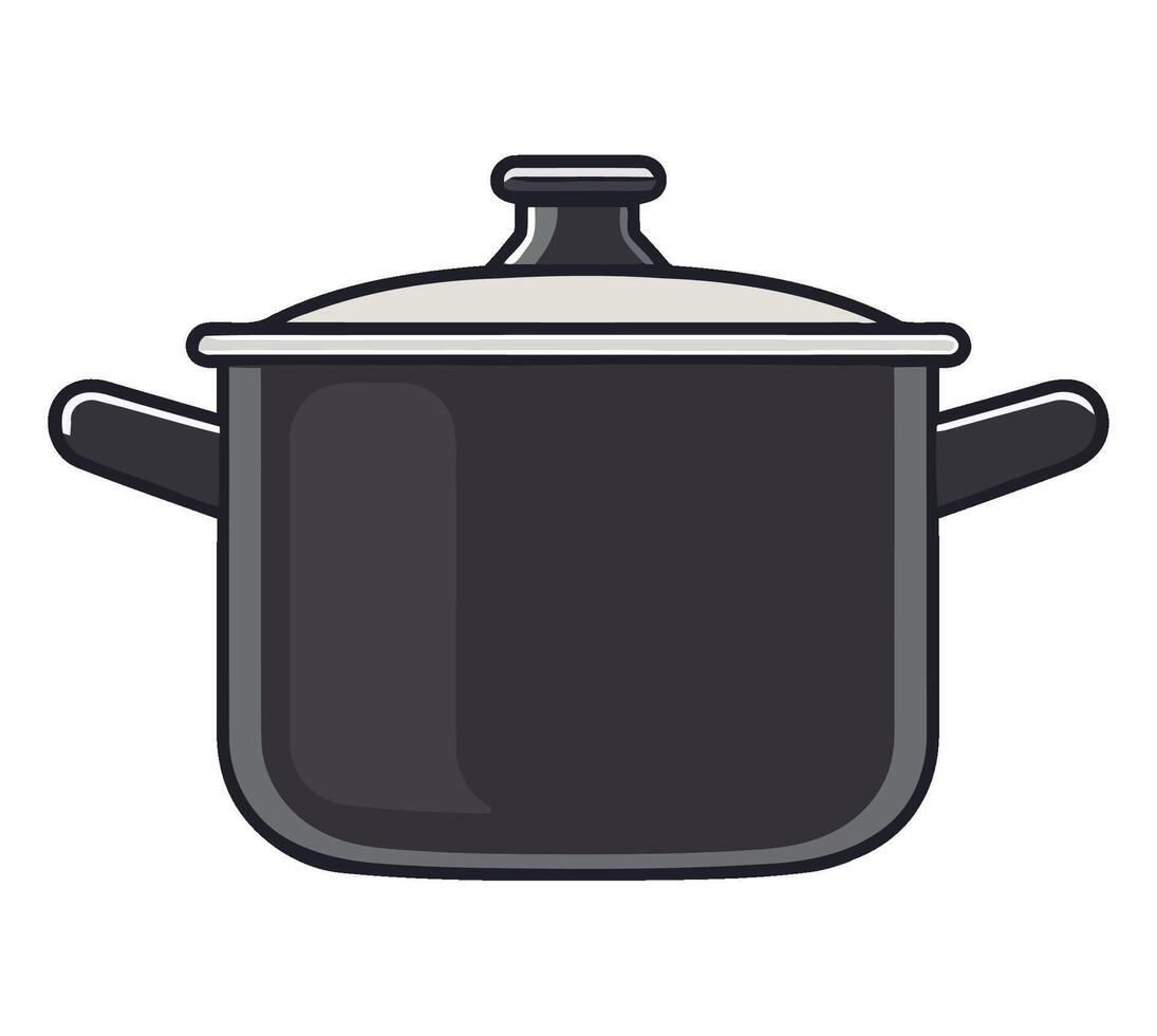 Pot with lid icon illustration vector