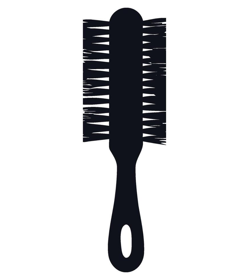 Hair brush illustration vector