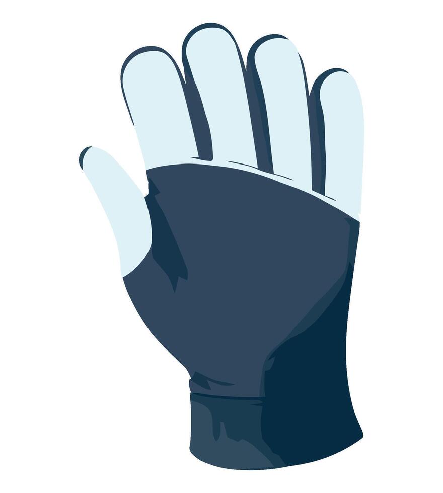 Glove with gloves on white background illustration vector