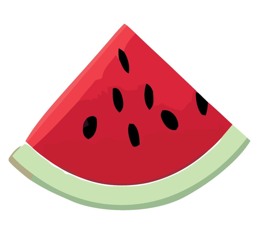 Watermelon slice clipart vector