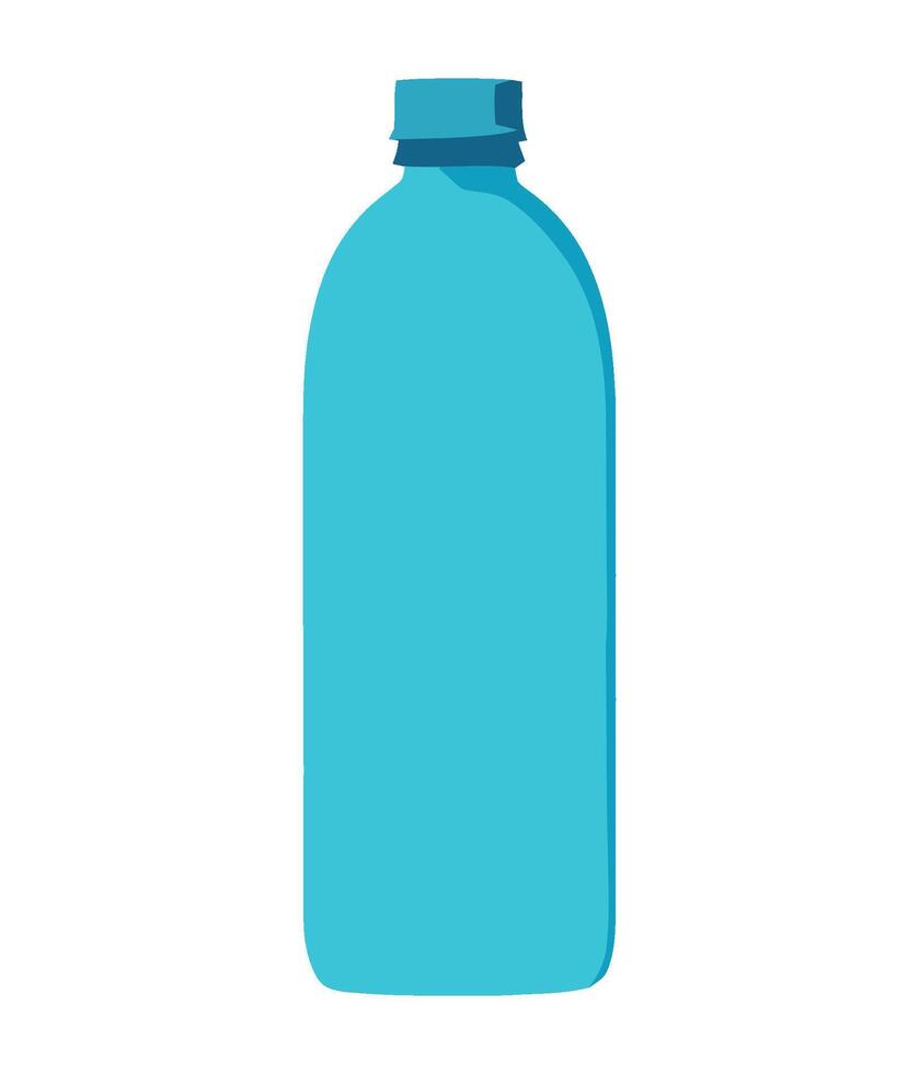 un azul el plastico botella con un tapa en eso vector