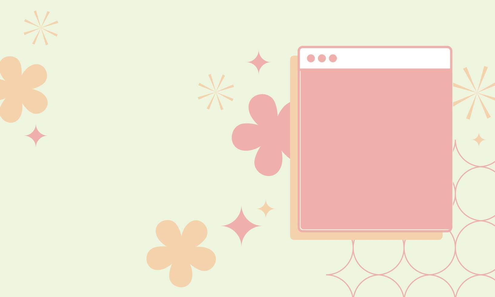 Linear vintage style vaporwave background vector