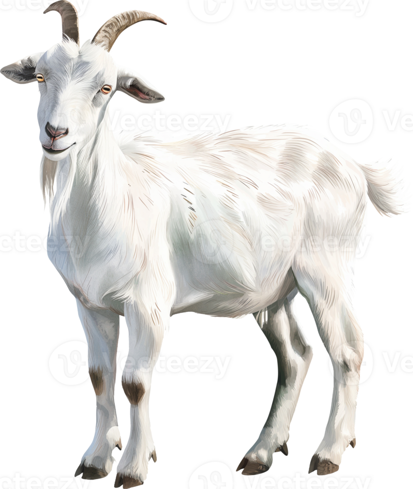 Cute goat watercolor png