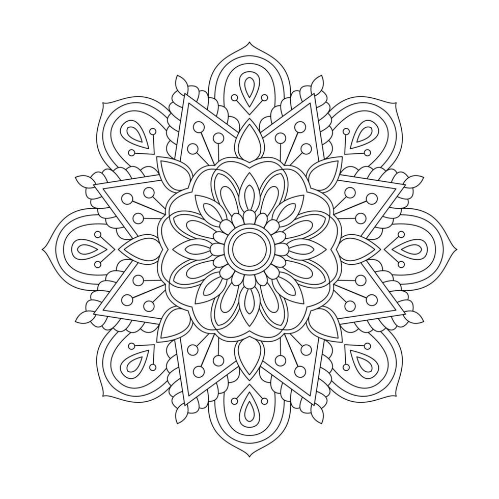 Decarative Cirvle ornament in ethnic orieantal style mandala vector