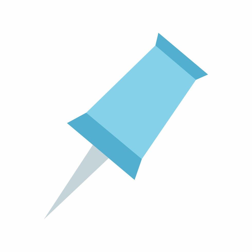 blue stationery button. illustration. vector