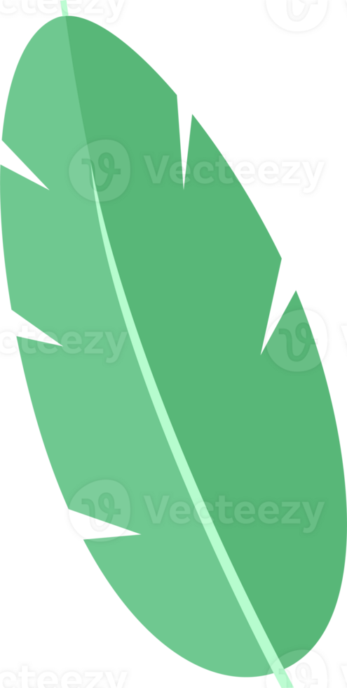 leaf cute flat design for decorate illustration design png