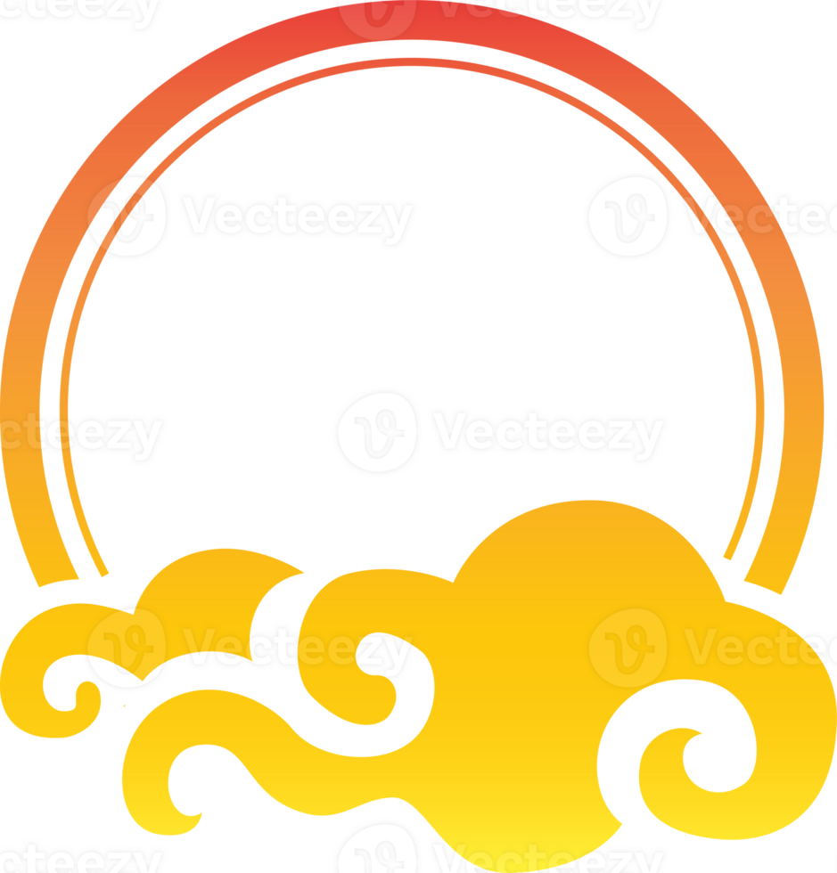 curve cloud border for decorate text copy space png