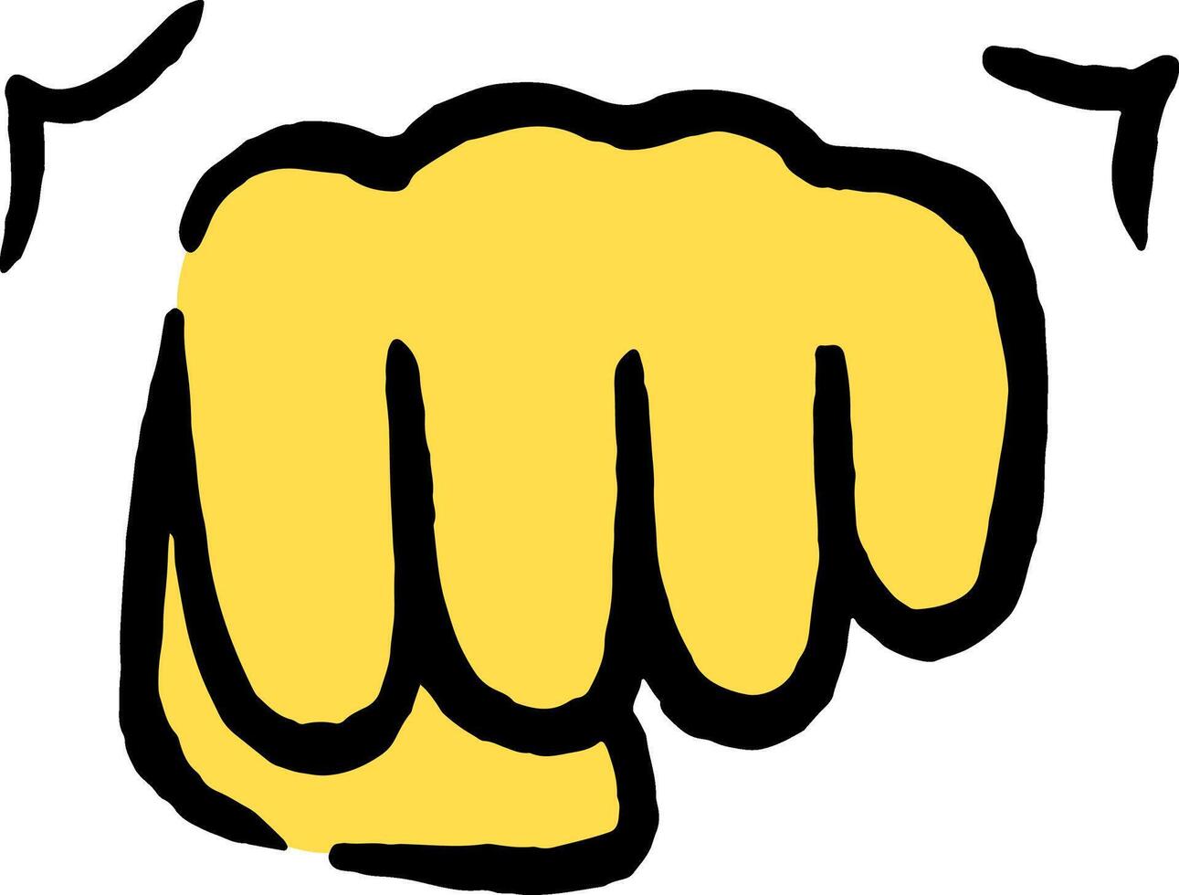 fisted hand Doodle Hand icons emoji sticker vector
