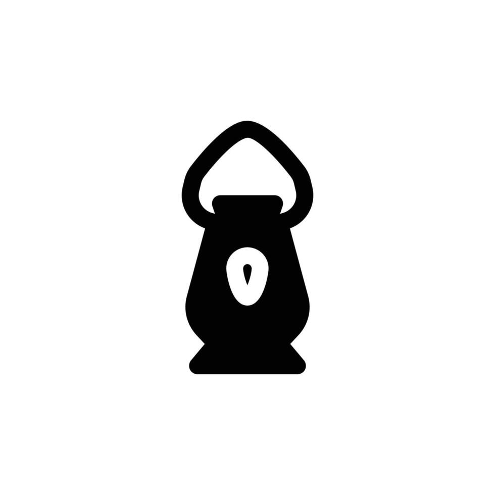 lantern icon solid style vector