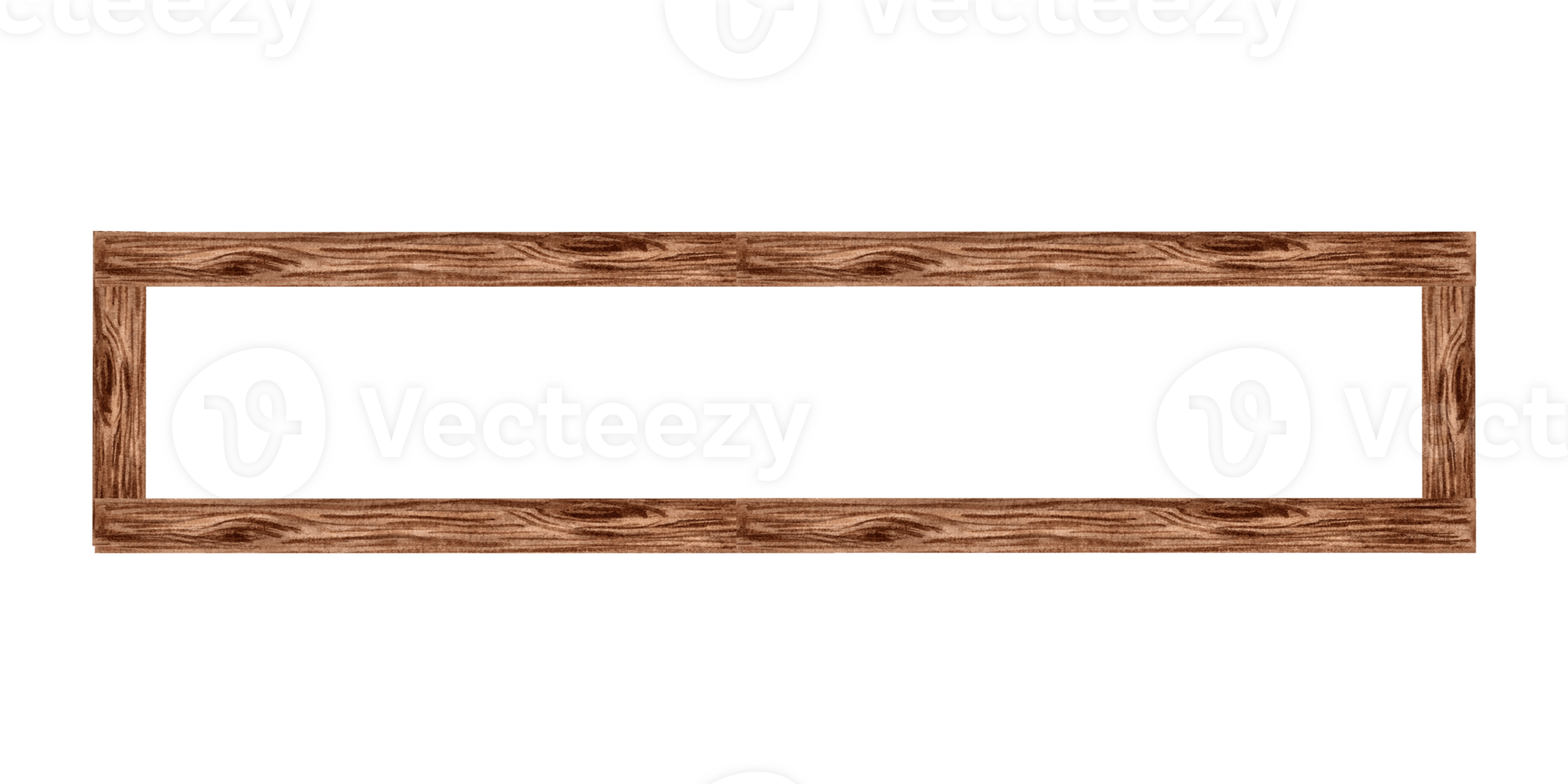 Horizontal frame of planks with wooden texture. Bookshelf, home interior item. Hand drawn watercolor illustration isolated. Knowledge for all. Template with copy space for card, website, bookstore. png
