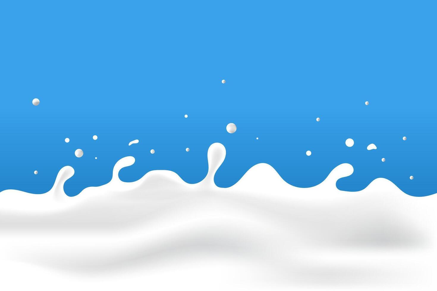 white yogurt wave background vector