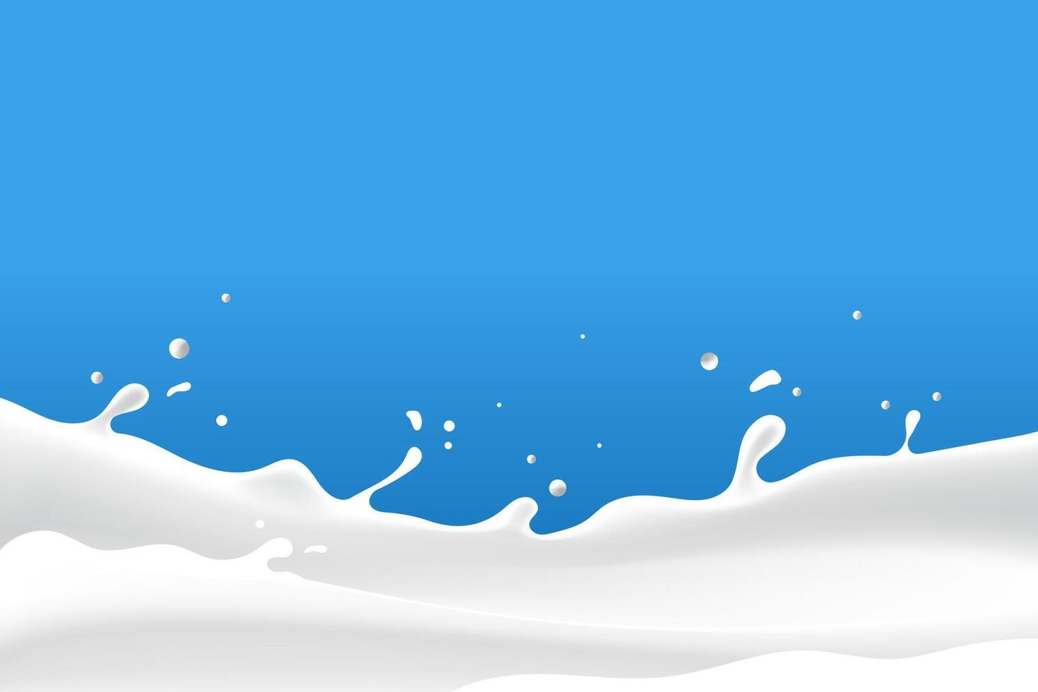white milk waves vector