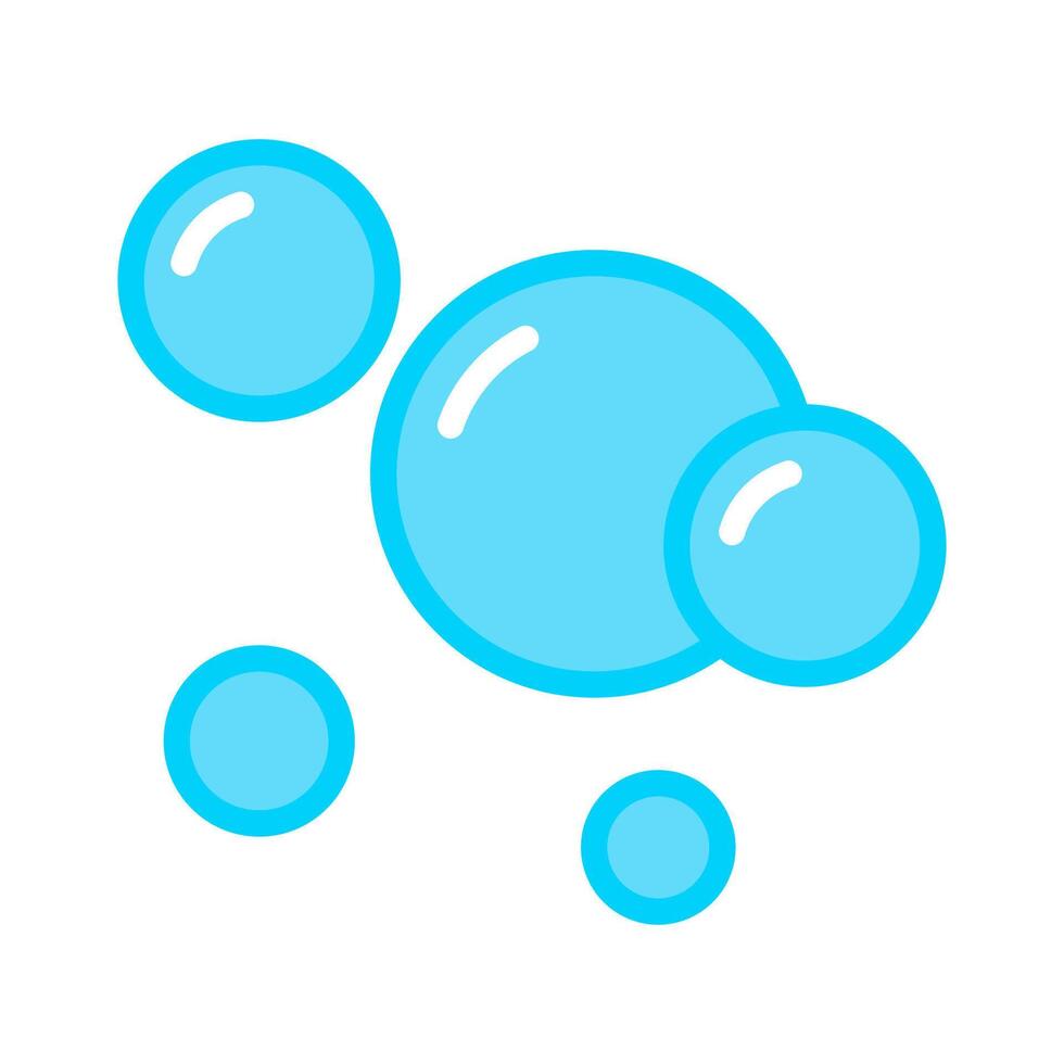 Air bubble icon design illustration isolated on white background vector