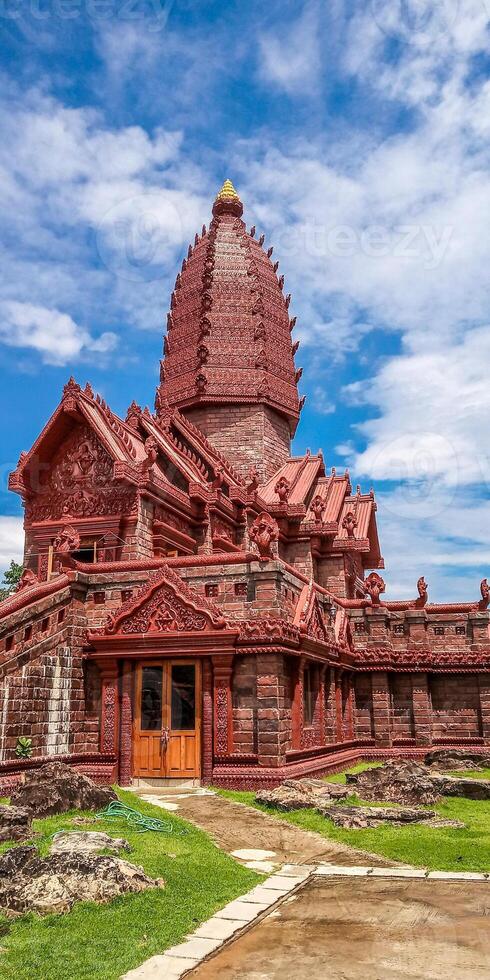 Thai temple, a place for Buddhist activities photo