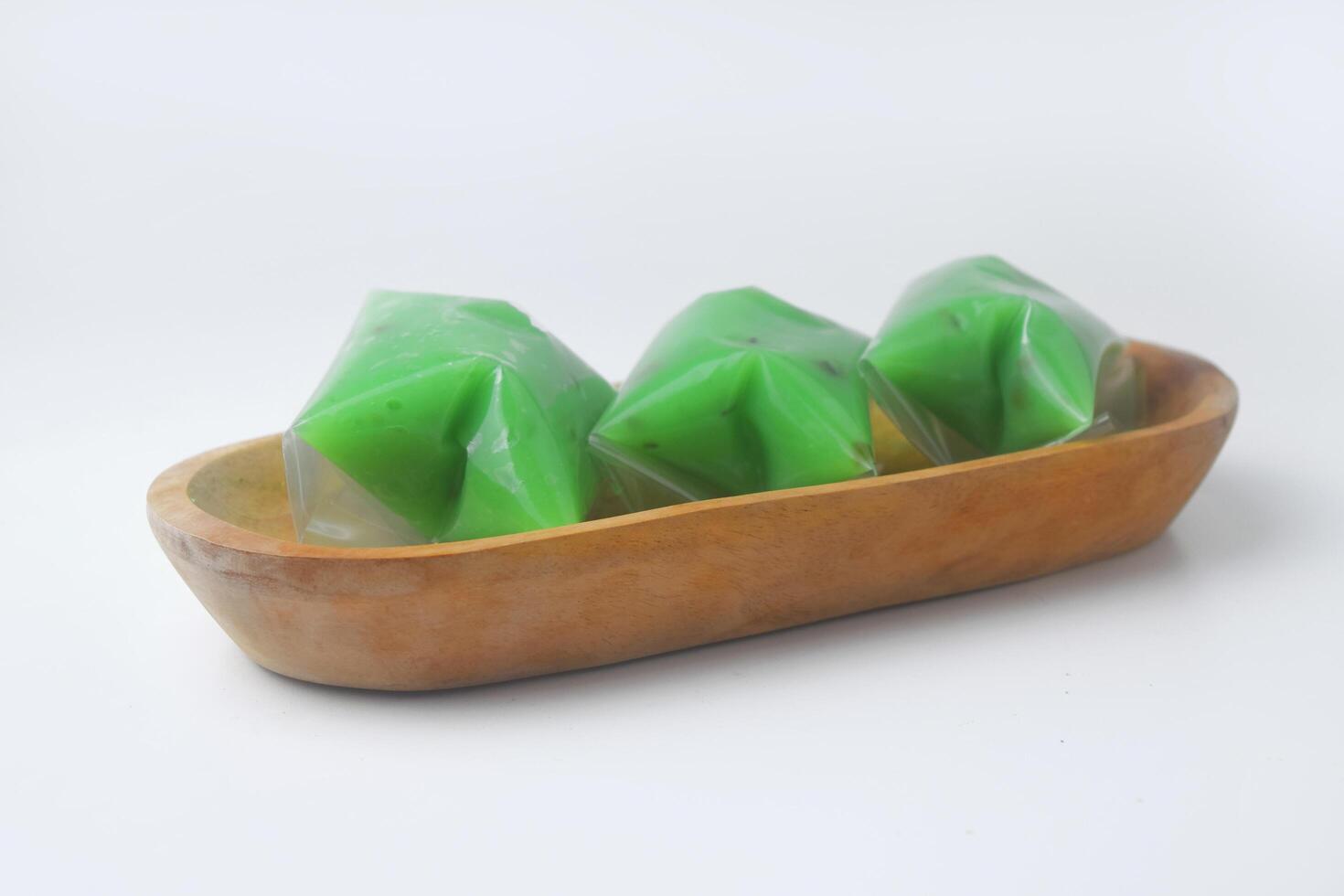 Close up photo of a typical Indonesian snack often called Kue Jentik Manis