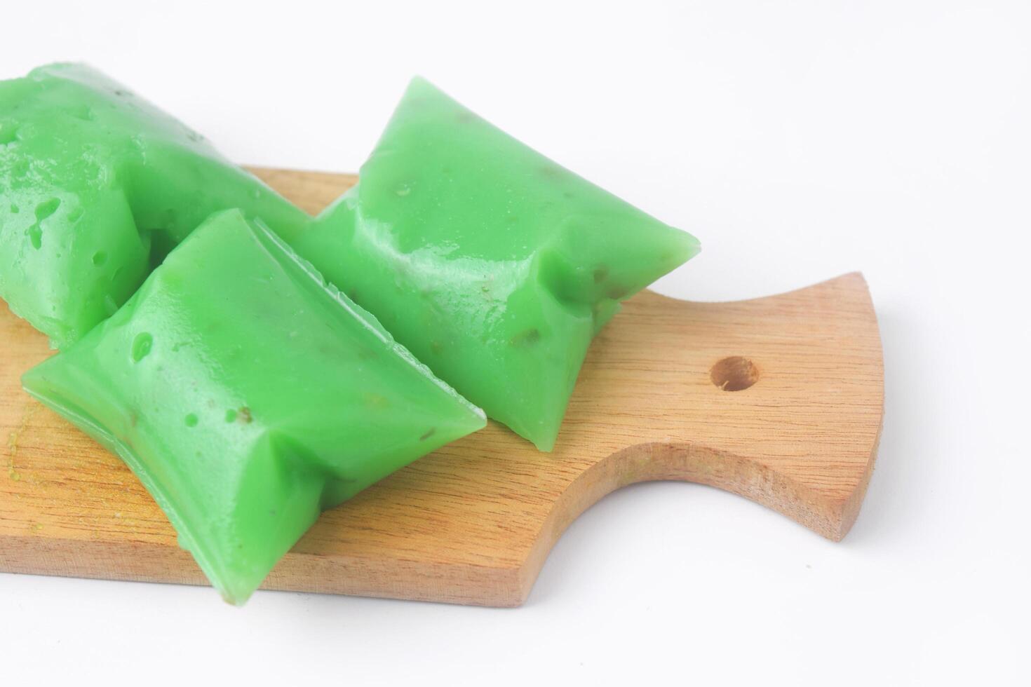 Closeup photo of a market snack often called Kue Jentik Manis