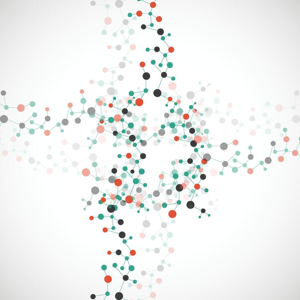 Modern abstract network science connection technology internet and graphic design. on hi tech future gray background network. for template,web design wallpaper,poster,presentation. illustration vector