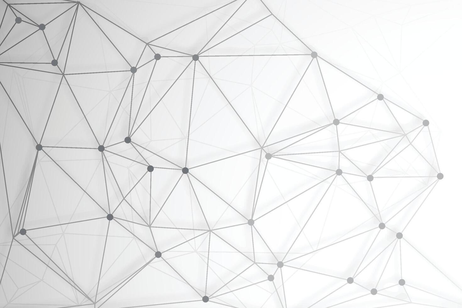 Abstract plexus background with connecting dots and lines. Global network connection, digital technology and communication concept vector