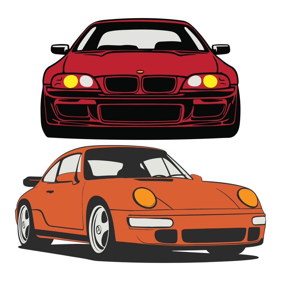 Car silhouette illustration vector