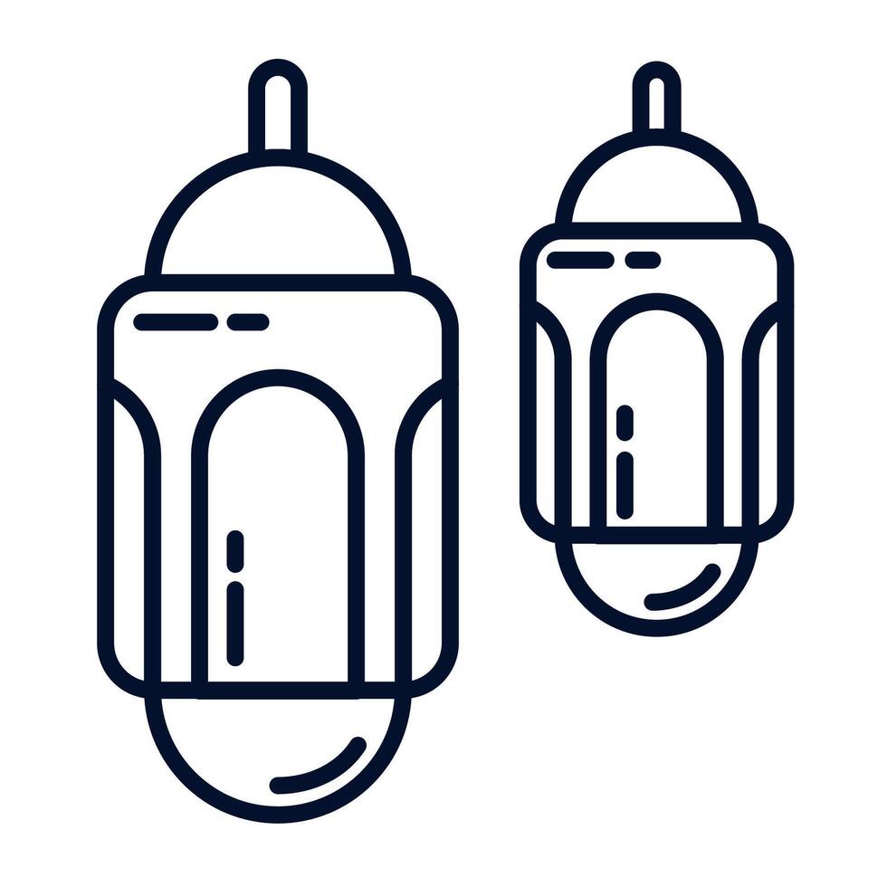 Lantern for Ramadan Icon vector