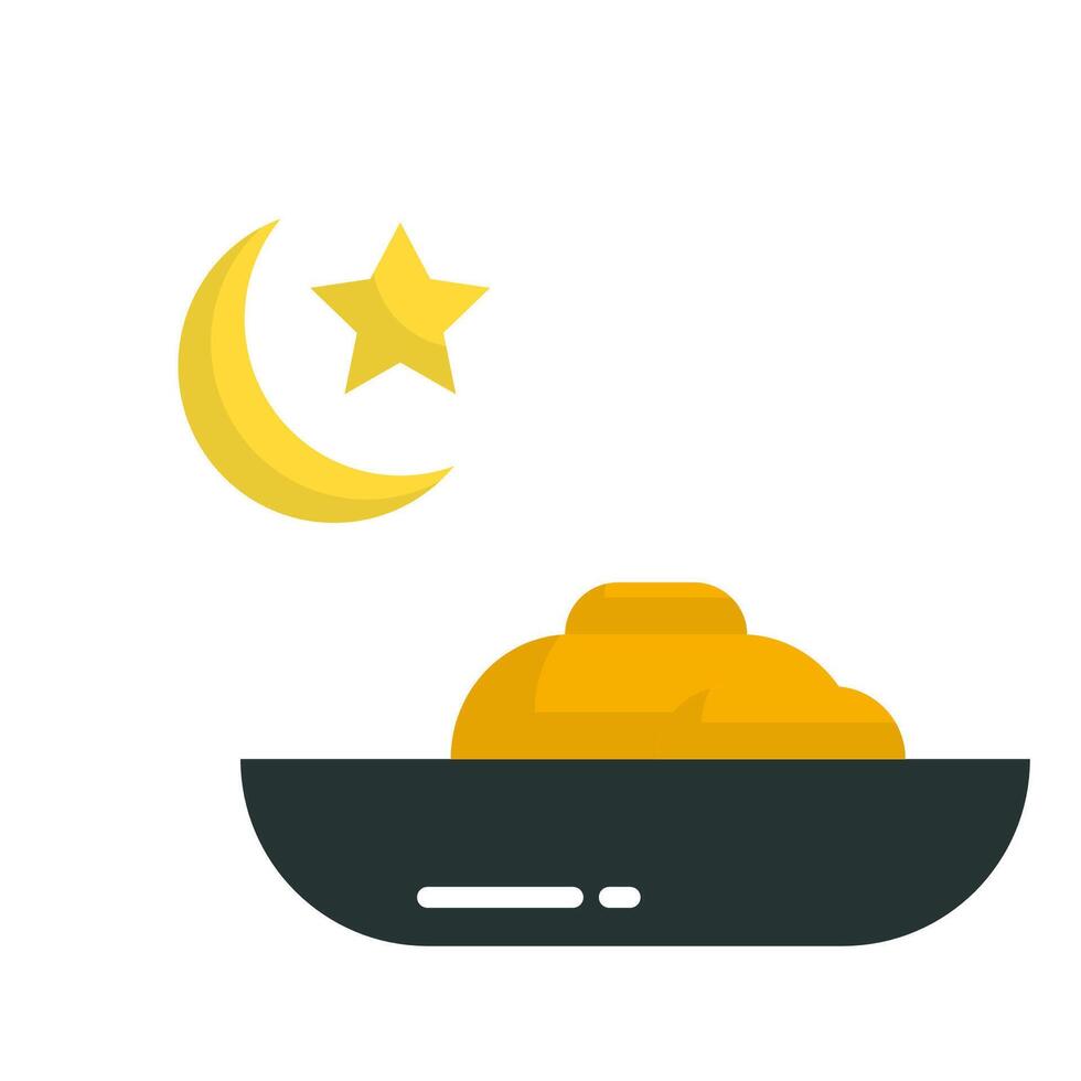 iftar time for Ramadan Icon vector