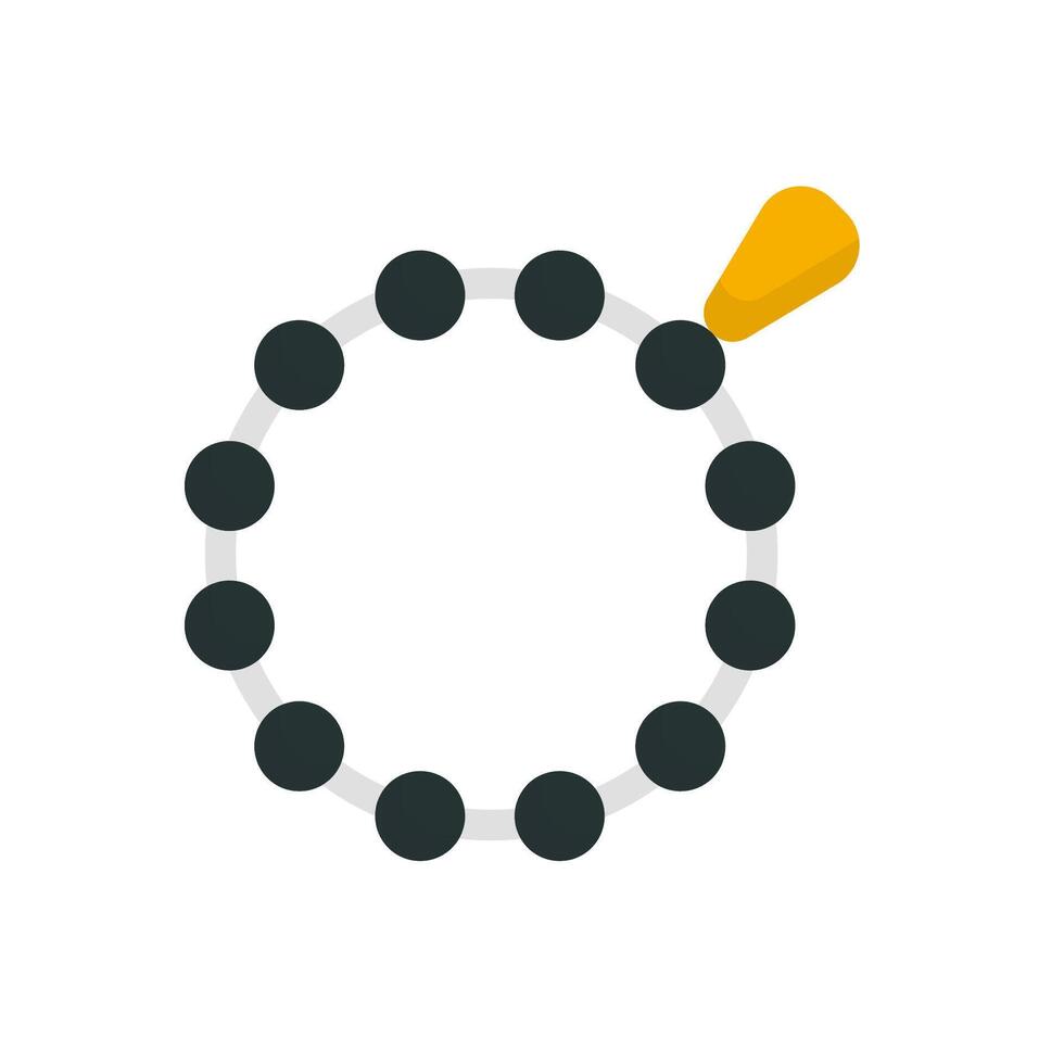 Tasbih for Ramadan Icon vector