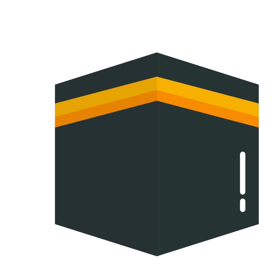Kaaba for Muslim Icon vector