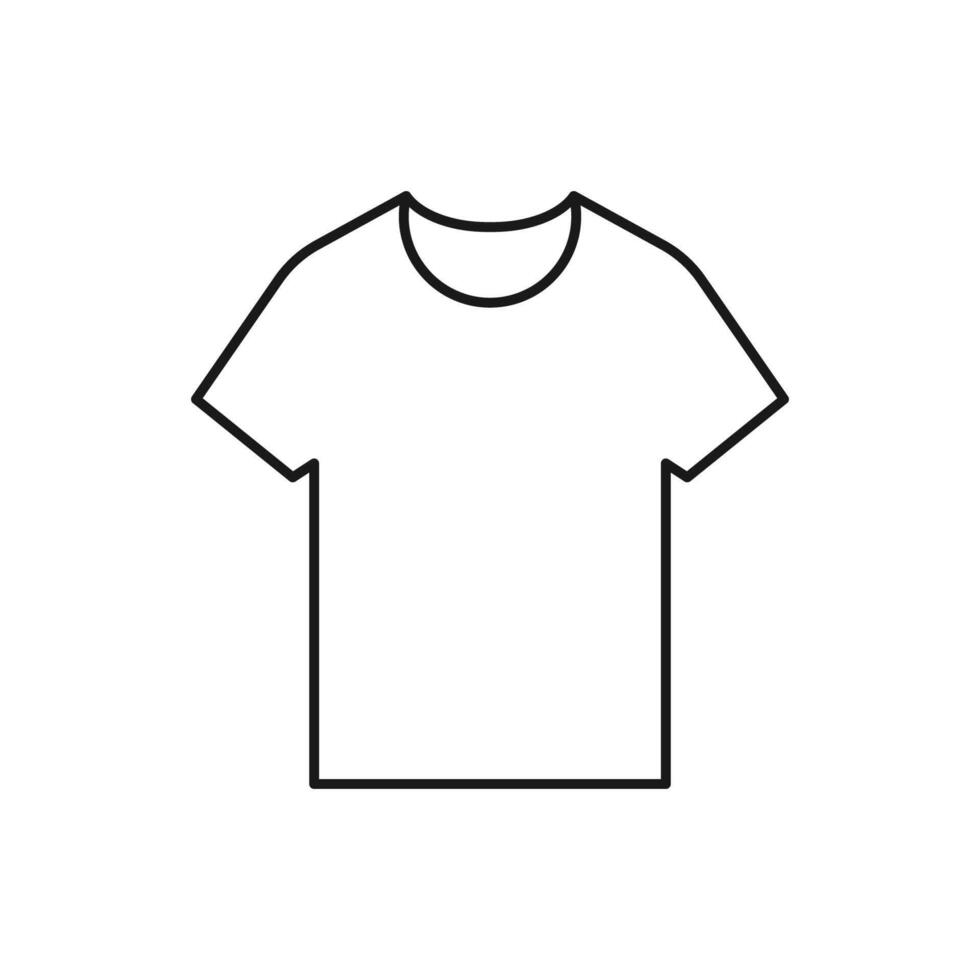 T-shirt Line Icon design vector