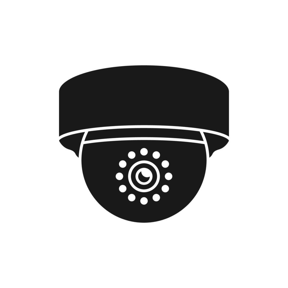 Fixed CCTV, Security Camera Icon Template Illustration Design vector