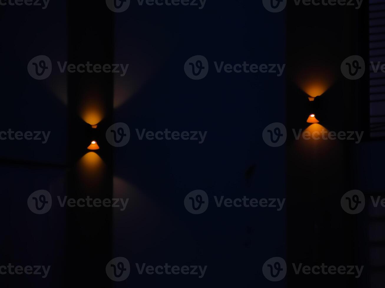 Background lights with bokeh camera effect, blur camera effect photo