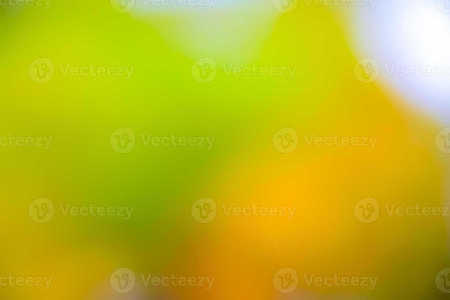 Abstract green to yellow nature background, blurred by camera photo