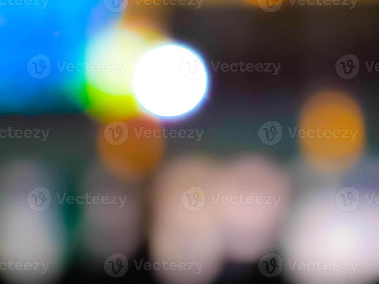 Background lights with bokeh camera effect, blur camera effect photo