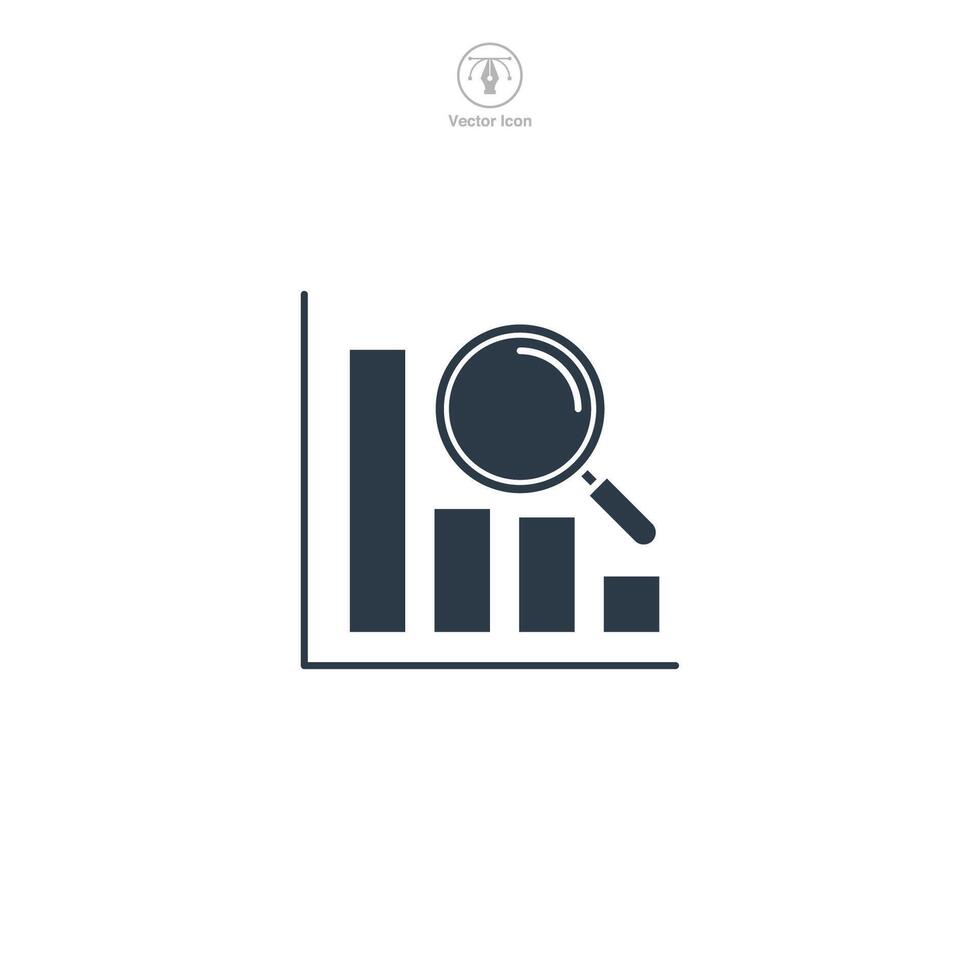 Performance Analytics icon symbol illustration isolated on white background vector
