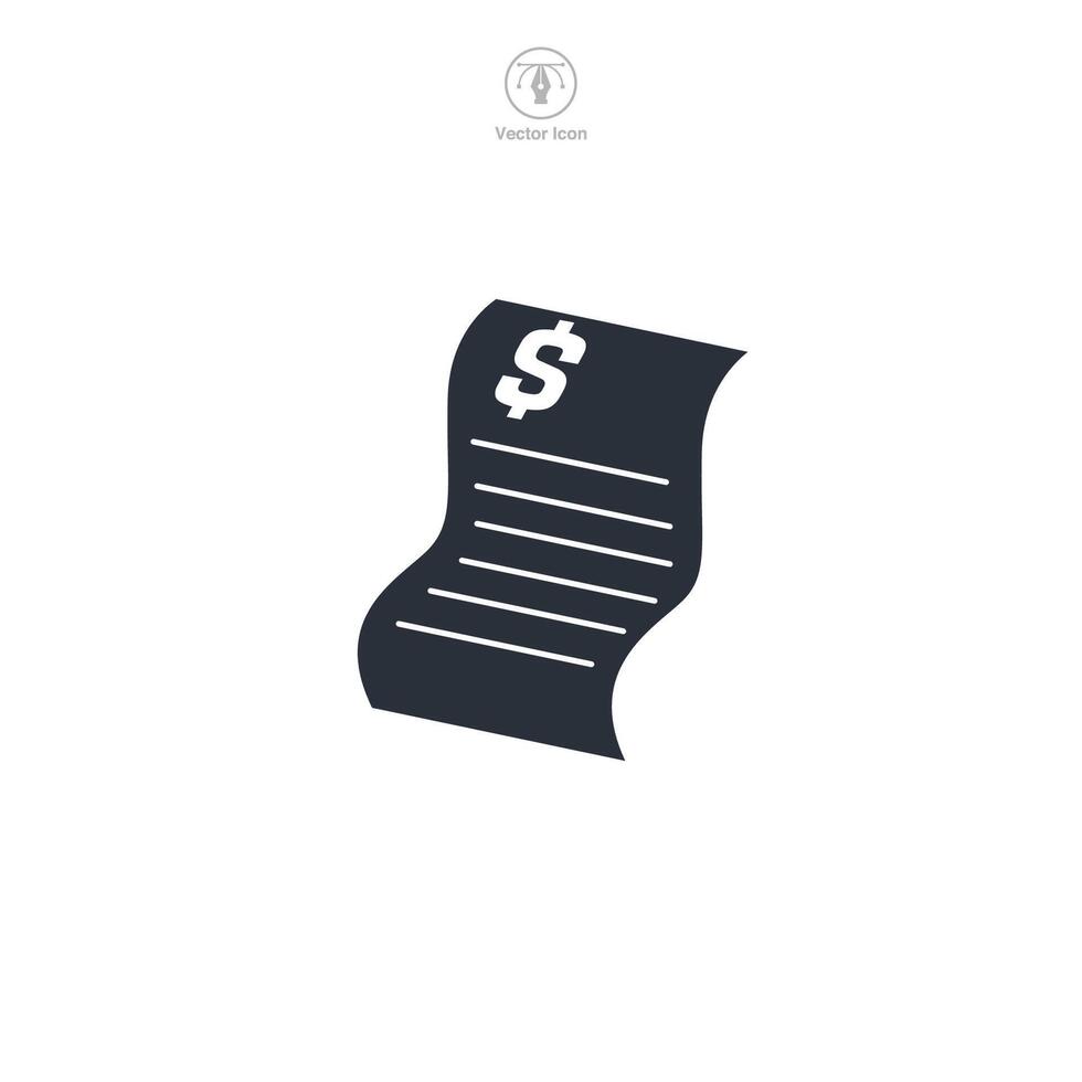 Bank statement icon symbol illustration isolated on white background vector