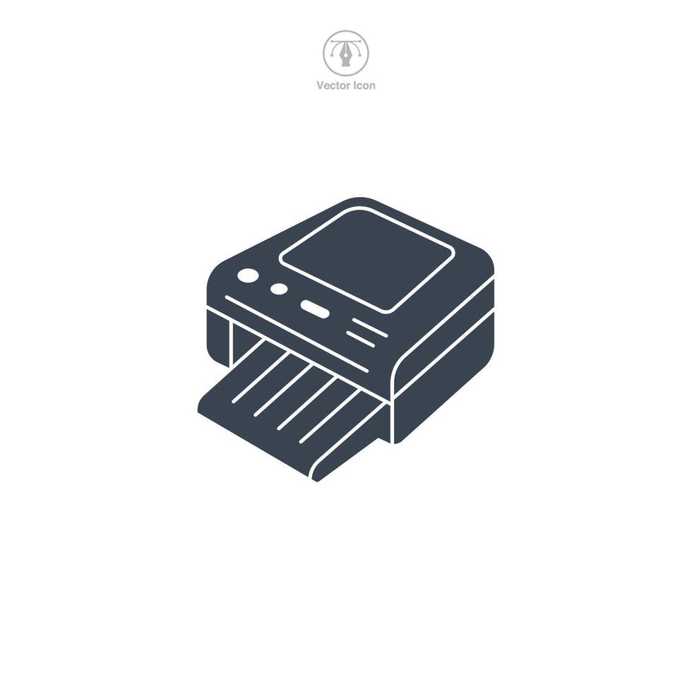Scanner icon symbol illustration isolated on white background vector