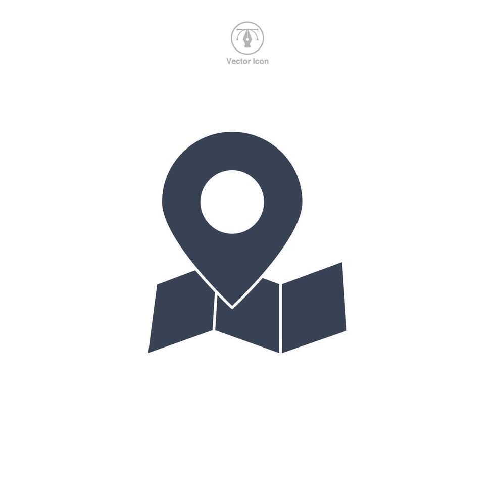 Navigation icon symbol illustration isolated on white background vector