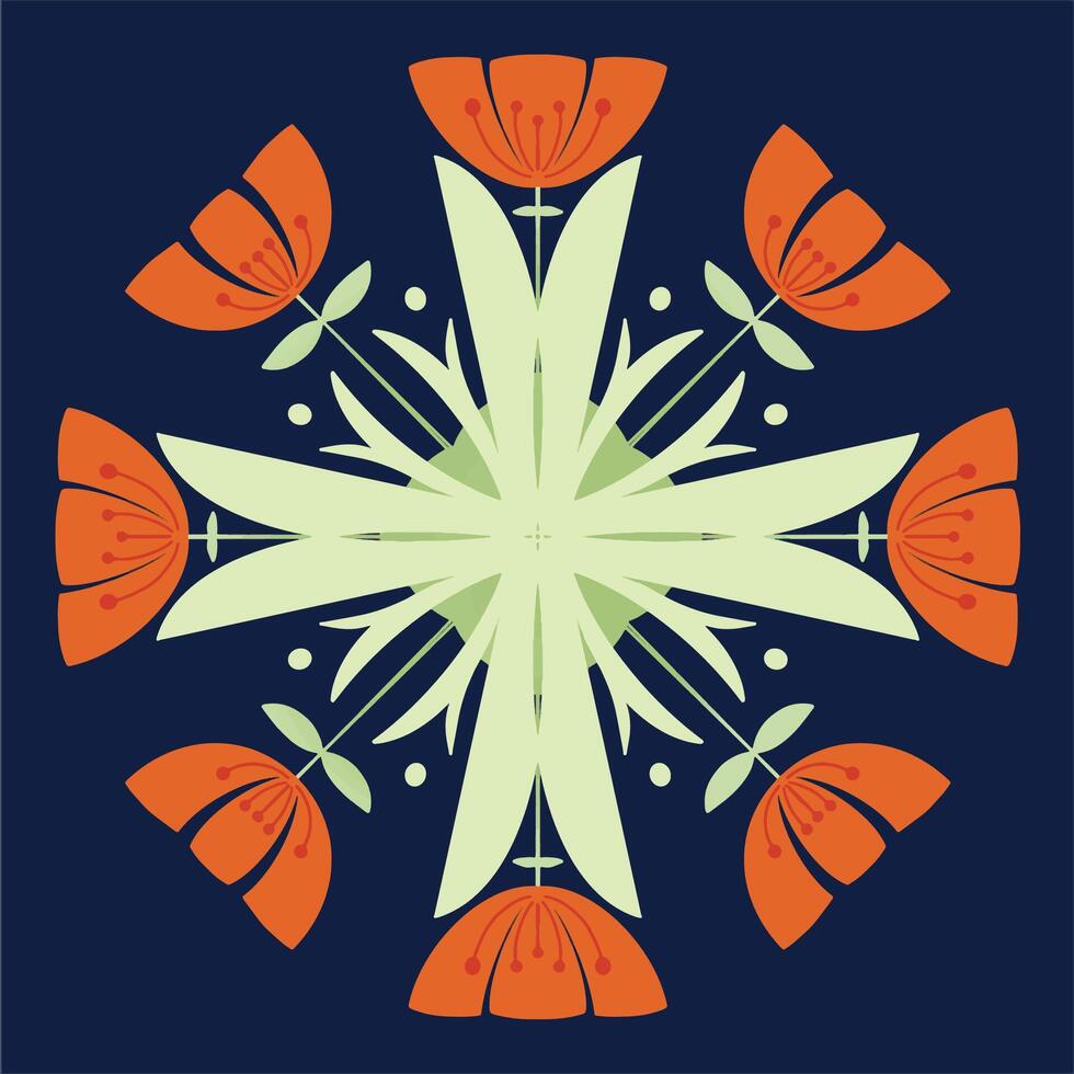 Illustration pattern wall vector