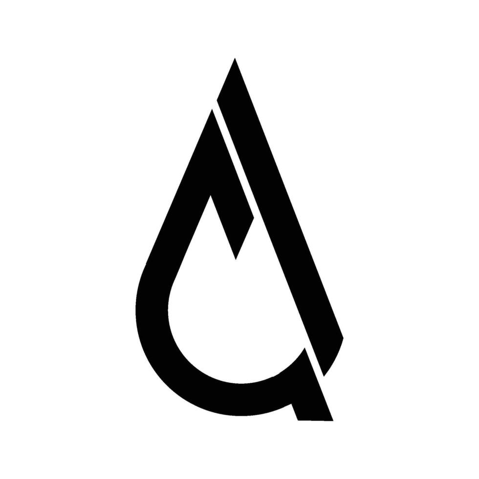 aq letter logo vector