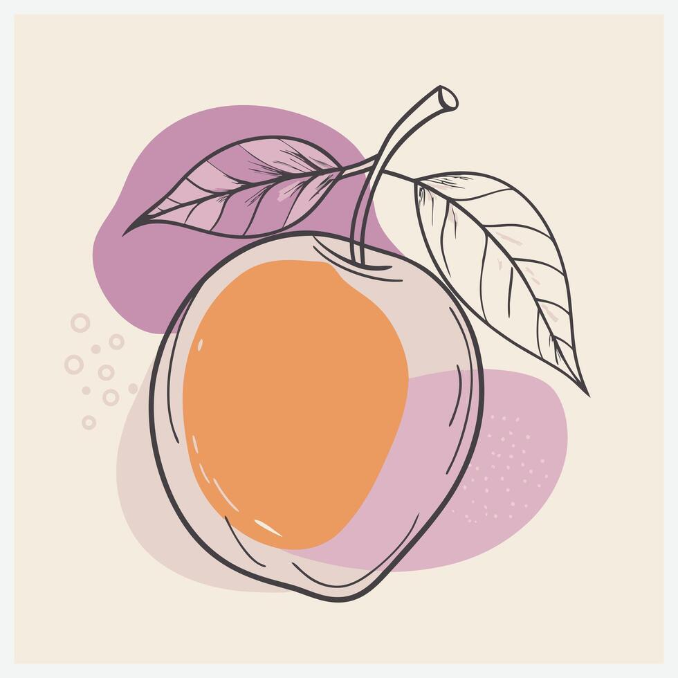 Juicy Mango Illustration Vibrant Mango Fruit Design vector