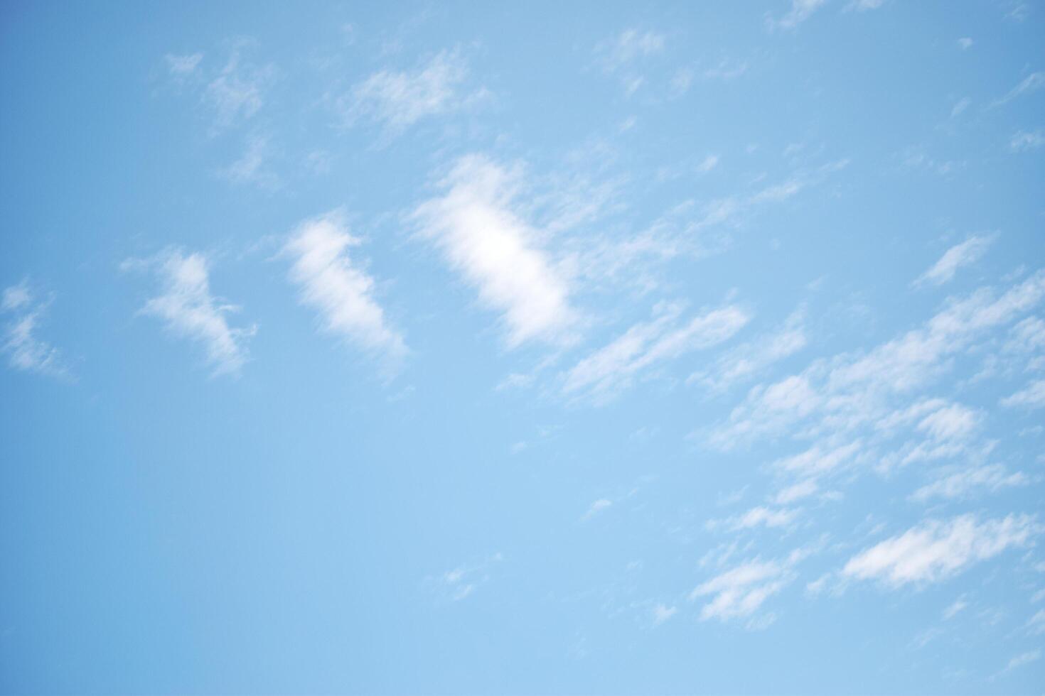 Beautiful clouds in the blue sky photo