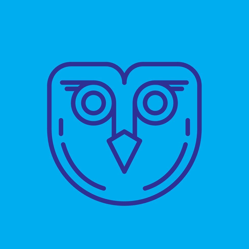 Owl Logo design illustration and icon for digital and print vector