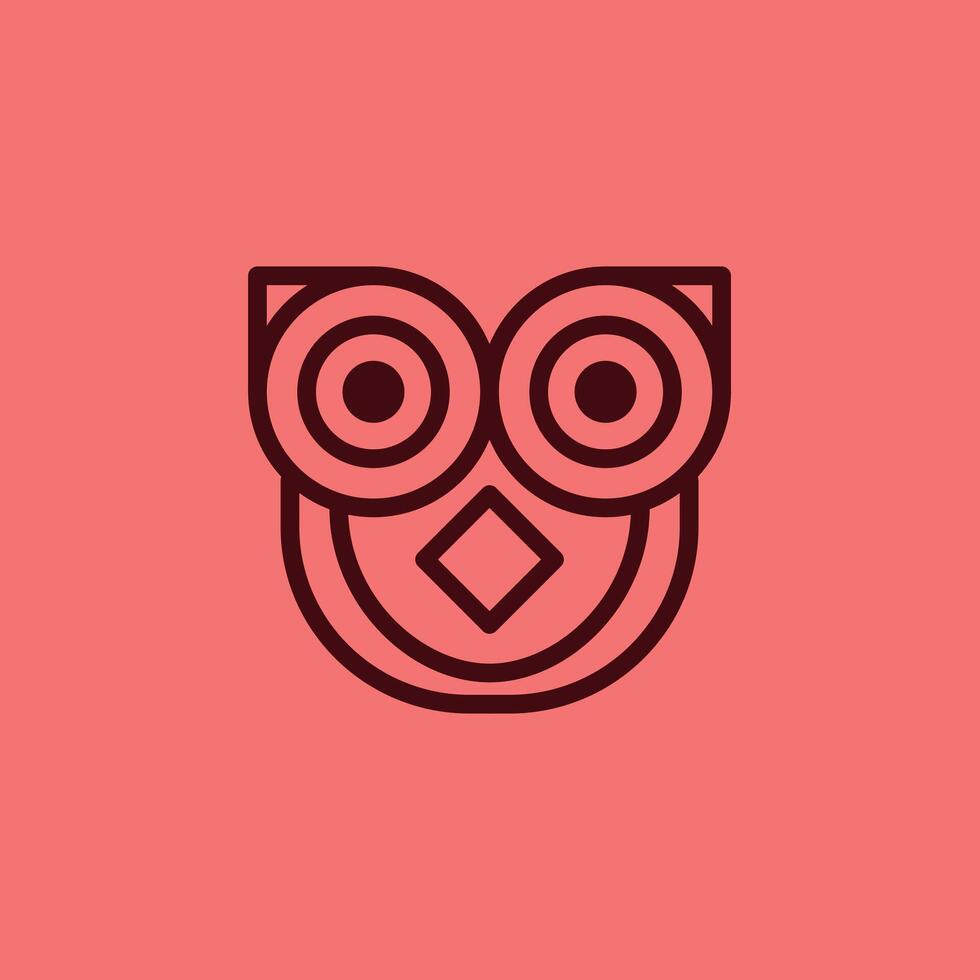 Owl Logo design illustration and icon for website, digital and print vector