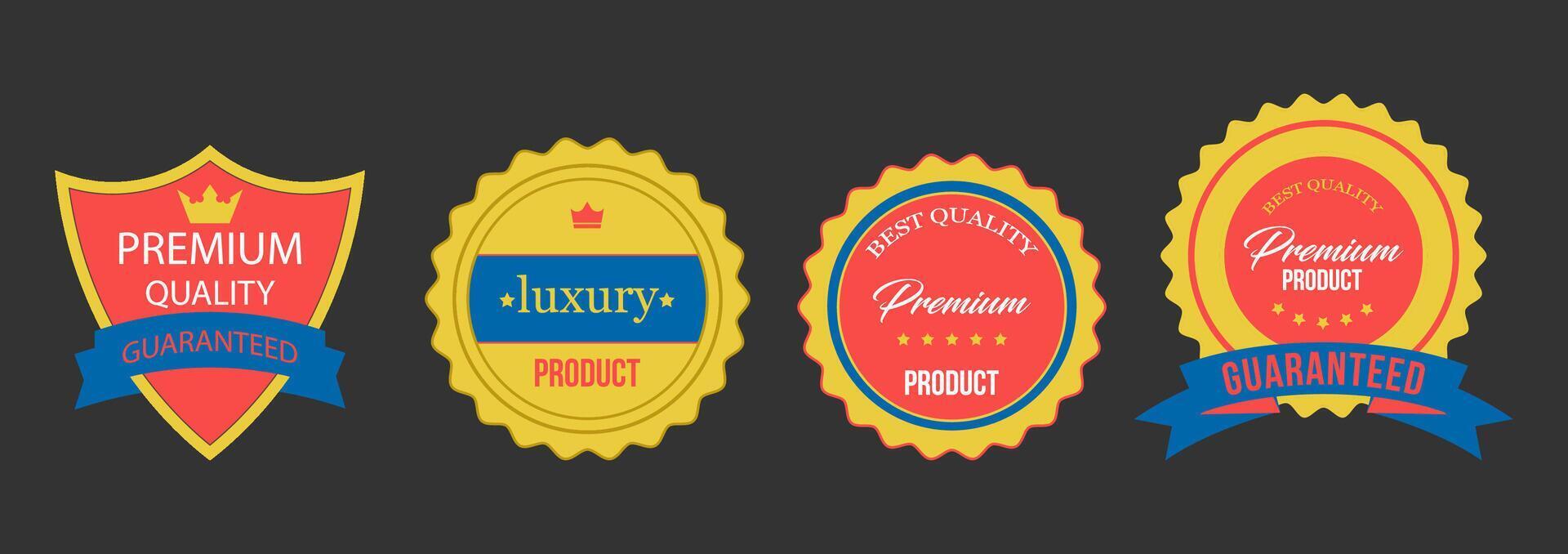 Premium Product Badge Collection for Retail and Marketing Design vector