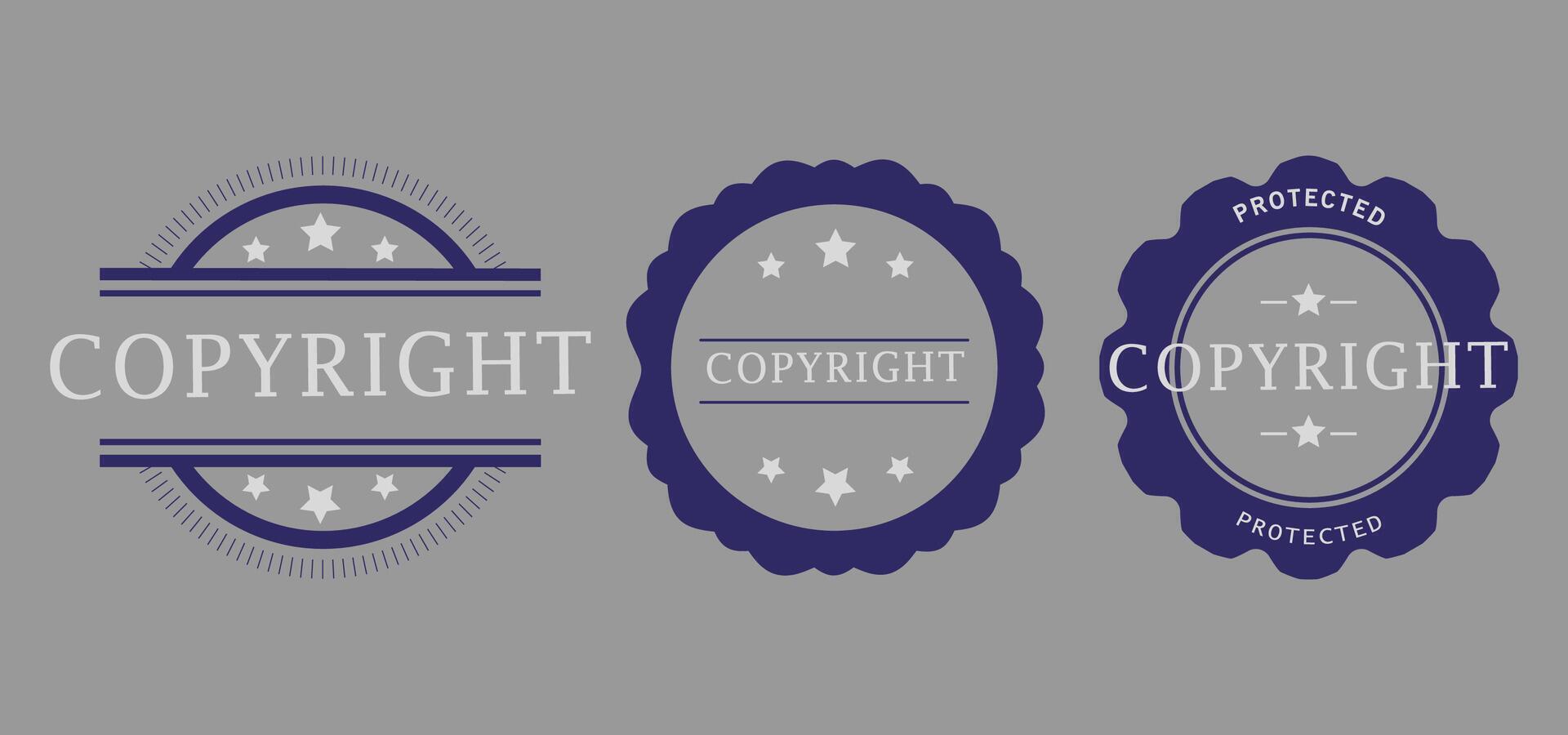 Design Copyright Protection Badge vector