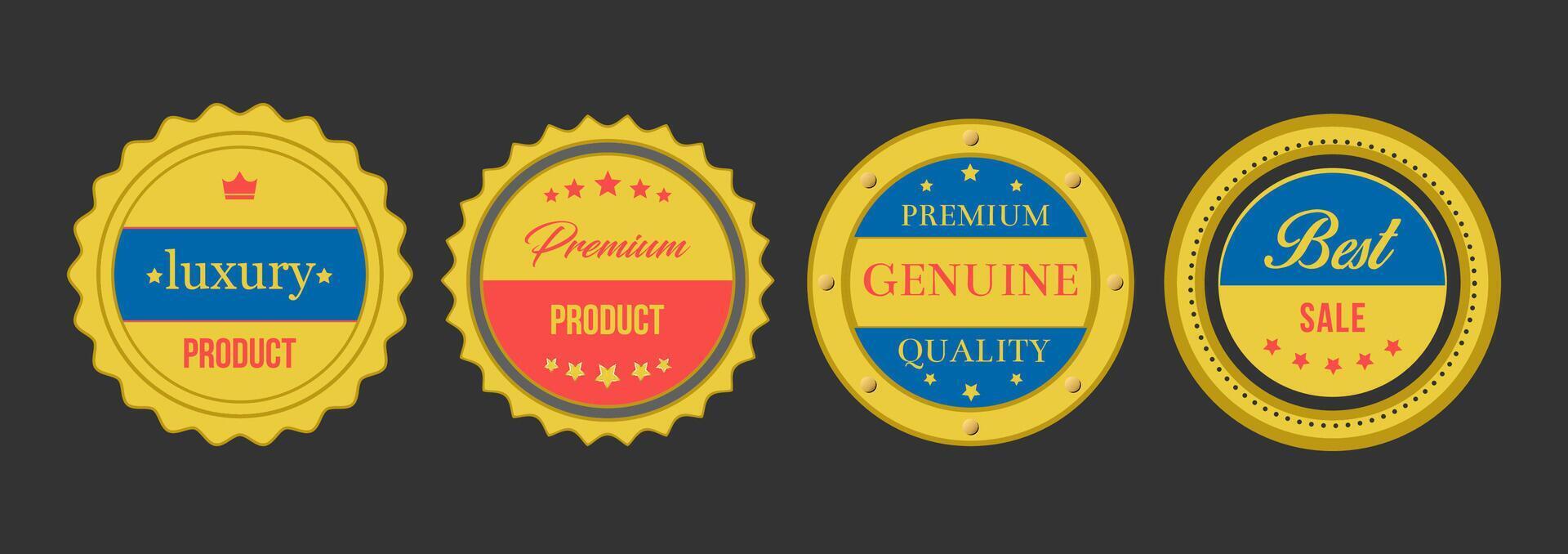 Luxury and Premium Product Badge Collection for Retail and Marketing Design vector
