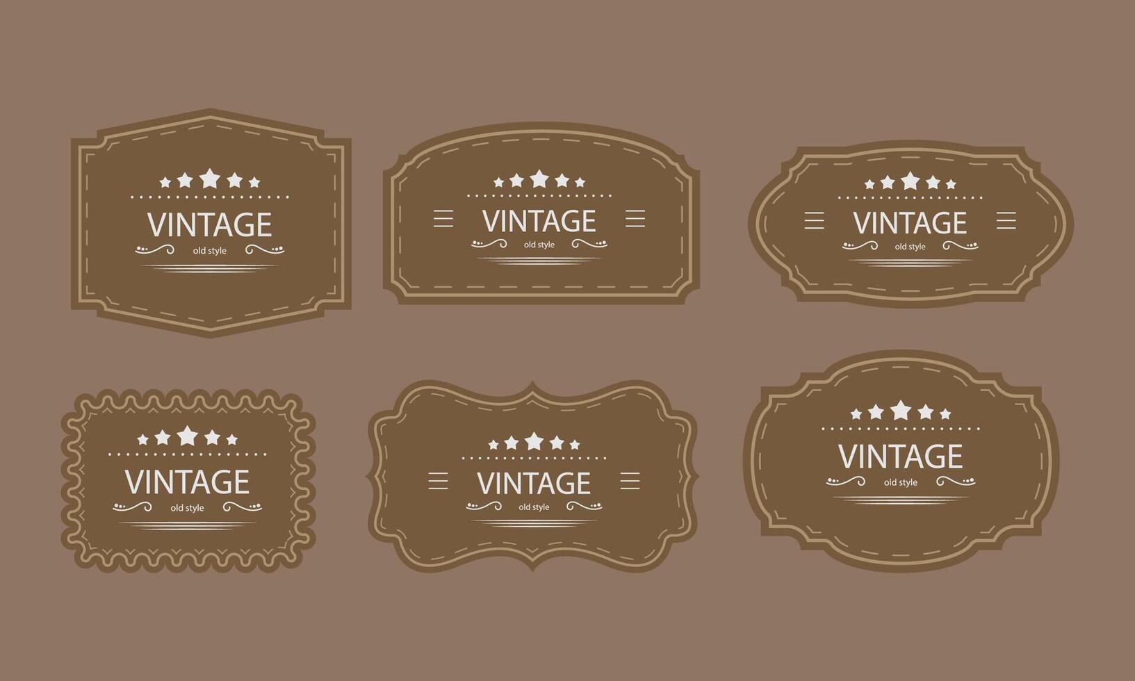 Classic Vintage Label and Frame Collection for Retro Branding and Design vector
