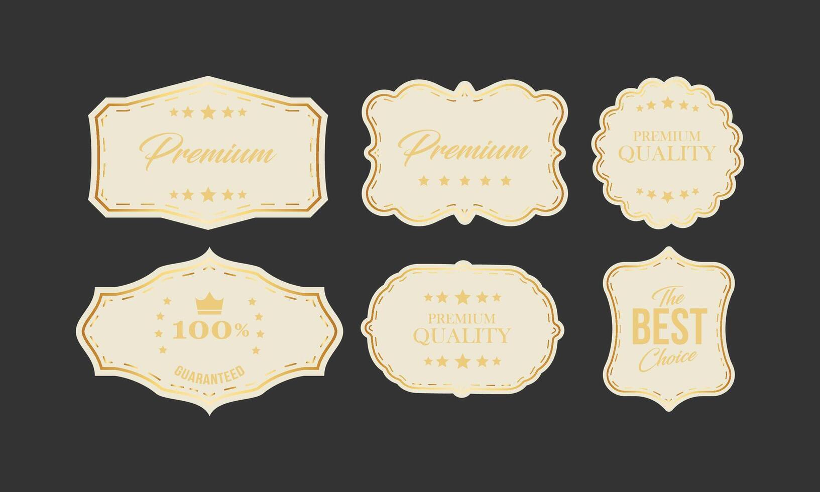 Stylish Retro Label Collection vector
