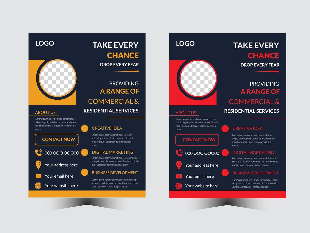 Flyer design, flyer template, modern flyer design. vector